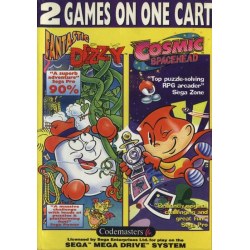 Fantastic Dizzy and Cosmic Spacehead Double Pack Megadrive