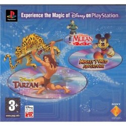 Disneys Mulan Tarzan and Mickeys Wild Adventure Triple&nbsp; PS1