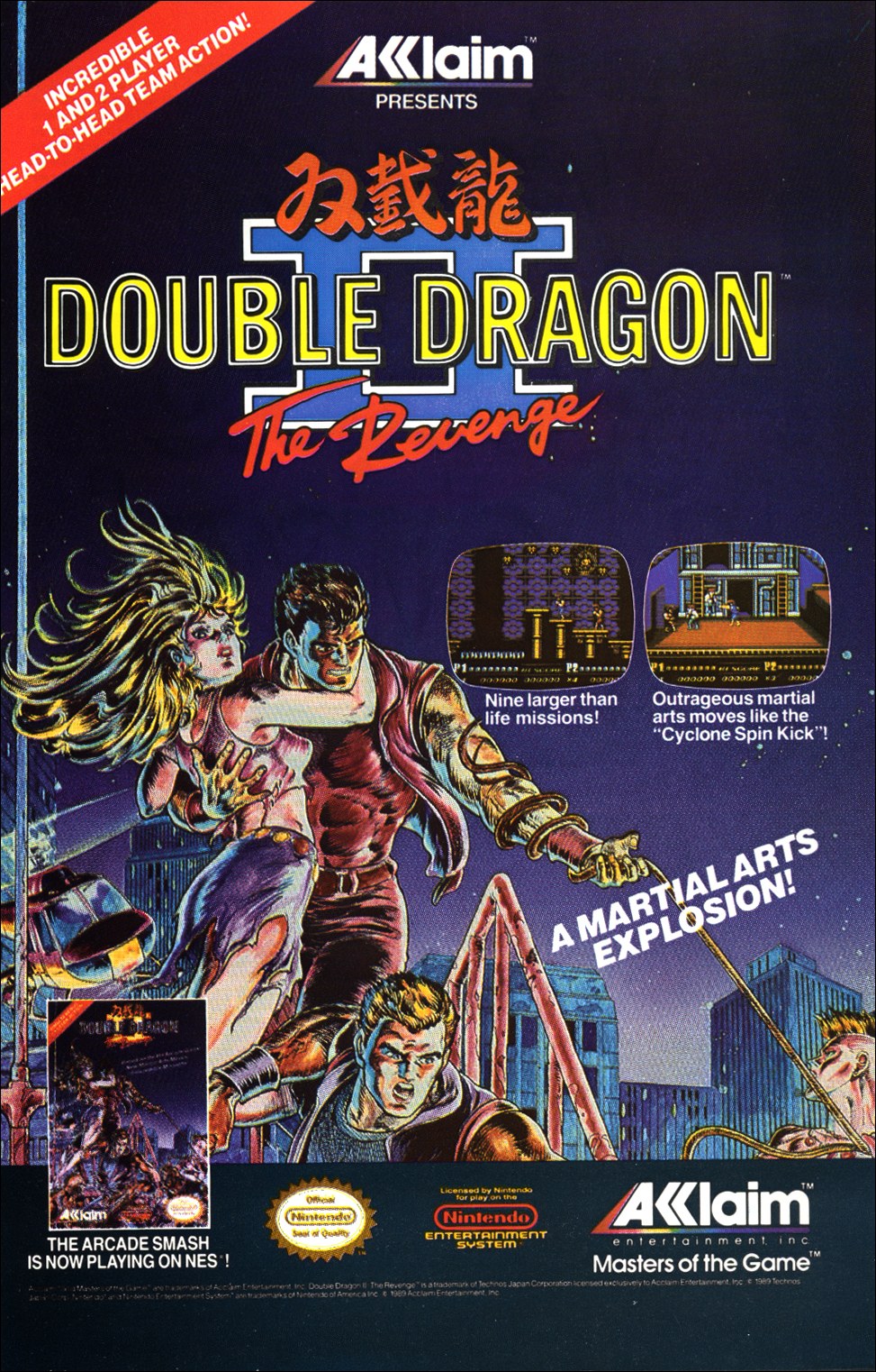 double dragon 2 nes multiplayer