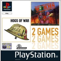 Hogs of War  & Worms Compilation PS1