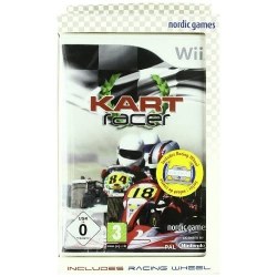 Kart Racer with Steering Wheel Nintendo Wii