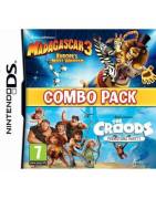 Madagascar 3 &amp; The Croods Prehistoric Party Combo Pack Nintendo DS