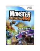 Monster 4x4 Stuntrace with Steering Wheel Nintendo Wii