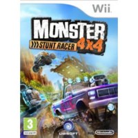 Monster 4x4 Stuntrace with Steering Wheel Nintendo Wii