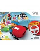 Pocoyo Racing with wheel Nintendo Wii
