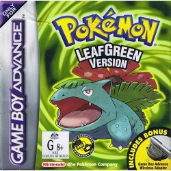 Pokemon Leaf Green  - With Adaptor Gameboy Advance