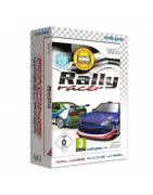 Rally Racer with Steering Wheel Nintendo Wii