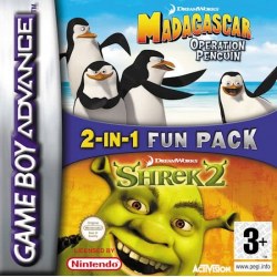 Shrek 2 & Madagascar: 2 in 1 Game Pack Gameboy Advance