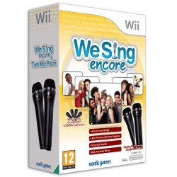 We Sing Encore with Two Microphones Nintendo Wii