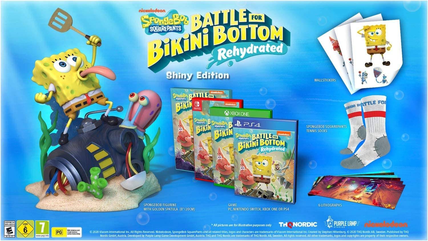 Spongebob Battle for Bikini Bottom Rehydrated Shiny Edition Xbox One ...